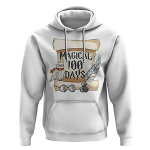 Magical 100 Days Of School Vintage Letter Magic Owl Hoodie TS09 White Printyourwear