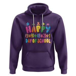 Math Formula 100 Days Of School Funny Math Teacher Hoodie TS09 Purple Printyourwear