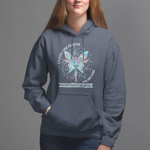 Nurse Hoodie I Love The Person I've Become Because I Fought To Become Her TS09 Navy Printyourwear