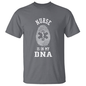 Nurse T Shirt Nursing Is In My DNA TS09 Charcoal Printyourwear