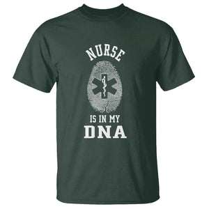 Nurse T Shirt Nursing Is In My DNA TS09 Dark Forest Green Printyourwear