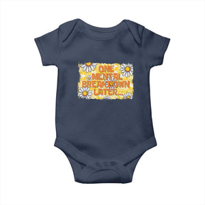 Funny One Mental Breakdown Later Baby Onesie Daisy Mental Health TS09 Navy Print Your Wear