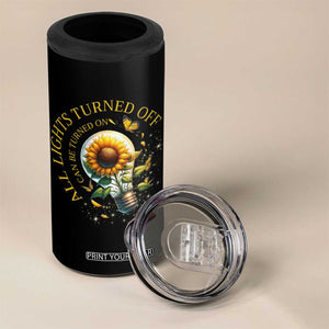 Mental Health Motivation Quote 4 in 1 Can Cooler Tumbler All Lights Turned Off Can Be Turned On TS09 Print Your Wear