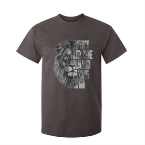 Don't Let the Hard Days Win T Shirt For Kid Lion Power Mental Health Warrior TS09 Dark Chocolate Print Your Wear