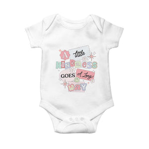 Inspirational A Little Kindness Goes A Long Way Baby Onesie TS09 White Print Your Wear