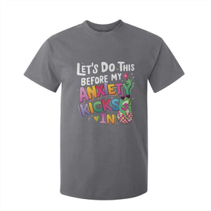 Funny Frog Let's Do This Before My Anxiety Kicks In T Shirt For Kid TS09 Charcoal Print Your Wear