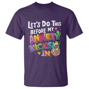 Funny Frog Let's Do This Before My Anxiety Kicks In T Shirt TS09 Purple Print Your Wear