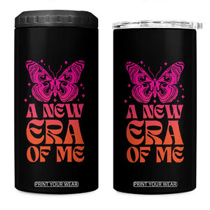 A New Era Of Me 4 in 1 Can Cooler Tumbler TS09 One Size: 16 oz Black Print Your Wear