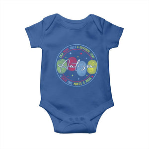 Autism Baby Onesie Fingerprint Autism Each Print Tells A Different Story TS09 Royal Blue Print Your Wear