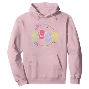 Autism Hoodie Fingerprint Autism Each Print Tells A Different Story TS09 Light Pink Print Your Wear