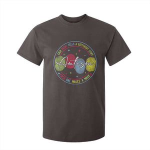 Autism T Shirt For Kid Fingerprint Autism Each Print Tells A Different Story TS09 Dark Chocolate Print Your Wear