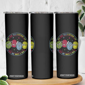 Autism Skinny Tumbler Fingerprint Autism Each Print Tells A Different Story TS09 Print Your Wear