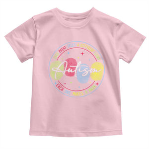 Autism Toddler T Shirt Fingerprint Autism Each Print Tells A Different Story TS09 Light Pink Print Your Wear