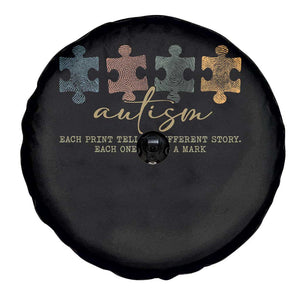 Autism Spare Tire Cover Fingerprint Autism Each One Makes A Mark TS09 Print Your Wear
