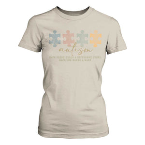 Autism T Shirt For Women Fingerprint Autism Each One Makes A Mark TS09 Sand Print Your Wear