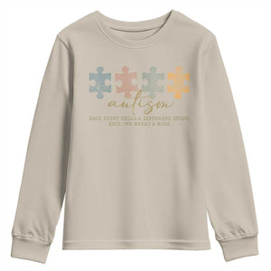 Autism Youth Sweatshirt Fingerprint Autism Each One Makes A Mark TS09 Sand Print Your Wear