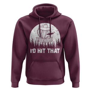 Retro I'd Hit That Disc Golf Hoodie TS09 Maroon Print Your Wear