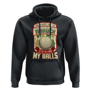 Funny Golf Hoodie The Older I Get The Harder TS09 Black Print Your Wear
