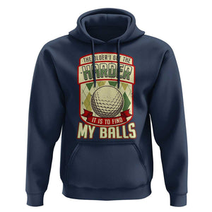 Funny Golf Hoodie The Older I Get The Harder TS09 Navy Print Your Wear