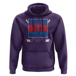 Hockey Hoodie Straight Outta The Penalty Box TS09 Purple Print Your Wear