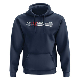 Funny Lacrosse Relaxbro Hoodie TS09 Navy Print Your Wear