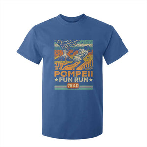 Funny Pompeii Fun Run T Shirt For Kid Geography Volcanologist TS09 Royal Blue Print Your Wear