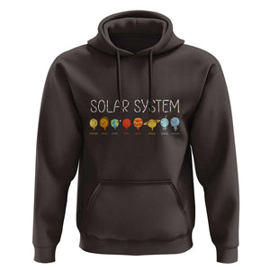 Funny Solar System Planets Science Outer Space Hoodie TS09 Dark Chocolate Print Your Wear