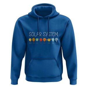 Funny Solar System Planets Science Outer Space Hoodie TS09 Royal Blue Print Your Wear