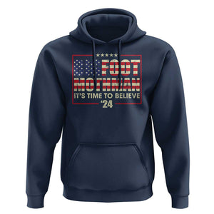 Funny President Election Bigfoot Mothman Hoodie It's Time To Believe TS09 Navy Print Your Wear