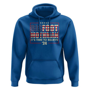 Funny President Election Bigfoot Mothman Hoodie It's Time To Believe TS09 Royal Blue Print Your Wear