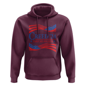 Funny US Election Hoodie Creed '24 Take Me Higher TS09 Maroon Print Your Wear