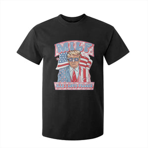 Funny Trump Supporter T Shirt For Kid MILF Man I Love Felons Pink Trump TS09 Black Print Your Wear