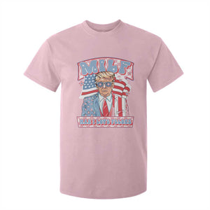 Funny Trump Supporter T Shirt For Kid MILF Man I Love Felons Pink Trump TS09 Light Pink Print Your Wear