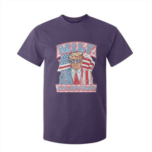 Funny Trump Supporter T Shirt For Kid MILF Man I Love Felons Pink Trump TS09 Purple Print Your Wear