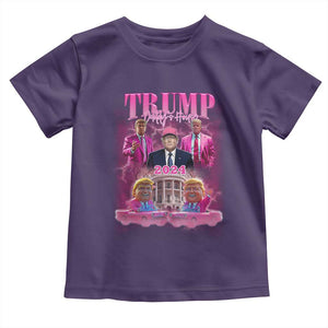 Funny Pink Trump Baby Shirt Daddy's Coming Home 2024 Trump Era TS09 Purple Print Your Wear