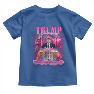 Funny Pink Trump Baby Shirt Daddy's Coming Home 2024 Trump Era TS09 Royal Blue Print Your Wear