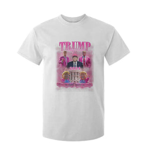 Funny Pink Trump T Shirt For Kid Daddy's Coming Home 2024 Trump Era TS09 White Print Your Wear