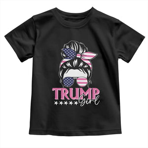 Funny Trump Supporter Baby Shirt Trump Girl Messy Bun Election American Flag TS09 Black Print Your Wear