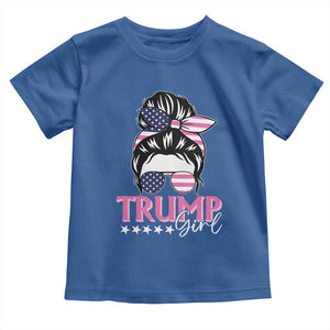 Funny Trump Supporter Baby Shirt Trump Girl Messy Bun Election American Flag TS09 Royal Blue Print Your Wear