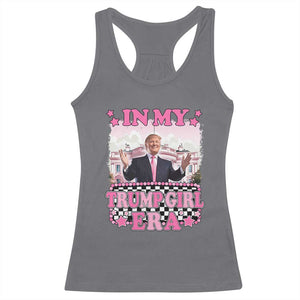 Funny Pink Trump Racerback Tank Top In My Trump Girl Era TS09 Charcoal Print Your Wear