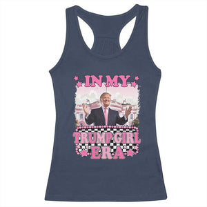 Funny Pink Trump Racerback Tank Top In My Trump Girl Era TS09 Navy Print Your Wear