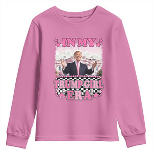 Funny Pink Trump Youth Sweatshirt In My Trump Girl Era TS09 Azalea Print Your Wear
