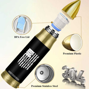 Trump Supporter Bullet Tumbler 45 Squared Betsy Ross Flag We The People TS09 Print Your Wear