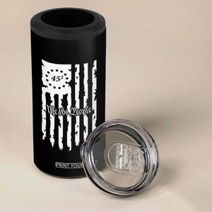 Trump Supporter 4 in 1 Can Cooler Tumbler 45 Squared Betsy Ross Flag We The People TS09 Print Your Wear