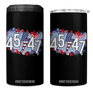 Trump Supporter 4 in 1 Can Cooler Tumbler 45 47 President Election TS09 One Size: 16 oz Black Print Your Wear