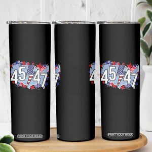 Trump Supporter Skinny Tumbler 45 47 President Election TS09 Print Your Wear