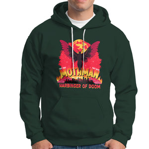 Mothman Harbinger of Doom! City Night Cryptid Creature Hoodie TS09 Dark Forest Green Printyourwear