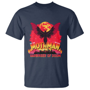 Mothman Harbinger of Doom! City Night Cryptid Creature T Shirt TS09 Navy Printyourwear