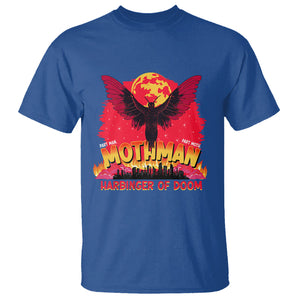 Mothman Harbinger of Doom! City Night Cryptid Creature T Shirt TS09 Royal Blue Printyourwear