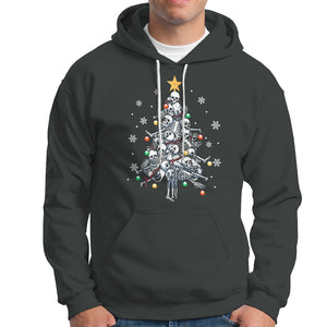 Skull Christmas Tree Cool Christmas Skeleton Hoodie TS09 Printyourwear